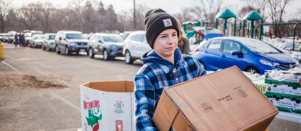 A person serving those in need